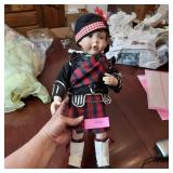 Vtg Porcelain Scottish Doll Ian by Karen Scott