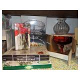 Crystal and Misc Platters, Vases etc