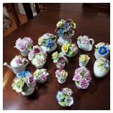 Vtg Bone China Flower Bouquets