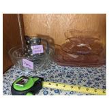 Pink Depression, Hazel Atlas and Pyrex glass