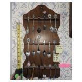 Spoons and display Case