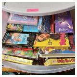 VHS Movie Lot with Plastic Organizer