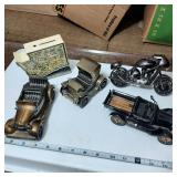 Vtg Car Coin Bank and Misc Toy Collection