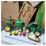John Deere Tractor and Misc Toy Collection