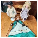 Vtg Porcelain Dolls