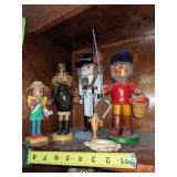 German Nutcracker and Misc Figurines