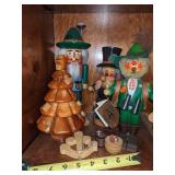 German Nutcracker and Misc Figurines