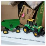 Buddy L Big Bruiser Tractor and Gravity Wagon