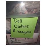 Doll Clothes and Hangers