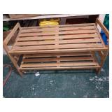 Wooden Shoe Rack
