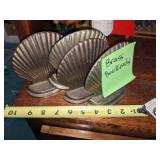 Brass Seashell Bookends