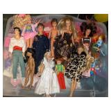 Vtg Barbie, Ken and Friend Dolls and misc