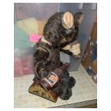 Vtg Brown Bear Tin, untested