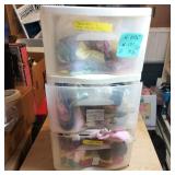 Plastic Storage Organizer with Contents - we did