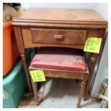 Singer Sewing Machine Table, Stool and