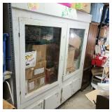 Vtg Heavy Wood Cabinet, Bidder Responsible for