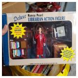 Nancy Pearl Librarian Action Figure and Misc Book