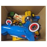 Red and Blue Airplane and Misc Kids Toys