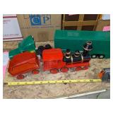 Vtg Train Set and BP Transforming Truck
