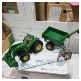 John Deere Tractor and Wagon Set