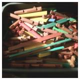 Container of Lincoln Logs and Misc