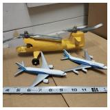 Hubley Die Cast Forest Ranger Helicopter and Misc