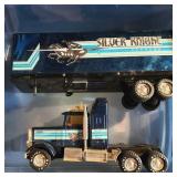 Die Cast Silver Knight Toy Semi Truck