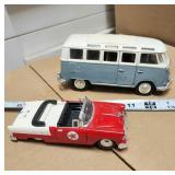 Volkswagon Van Samba and Chevrolet Bel Air Texaco