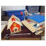 Vtg Fisher Price School and Airport Kids Toys