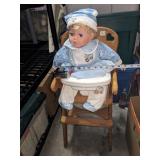 Collectible Doll and High Chair
