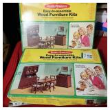Dollhouse Wood Furniture Kits, unsure if complete