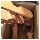 Wooden Plane, Boat and Misc