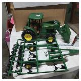 John Deere Toy Tractor and Attachment Toys