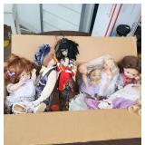 Porcelain Collectible Dolls and Misc