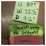 Shelf Only, not contents