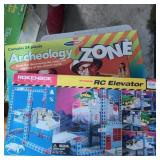 RokenBok RC Elevator and Archology Zone Games,
