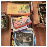 Vtg Puzzles and Misc, unsure if complete