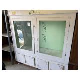 Vtg Heavy Wood Cabinet, Bidder Responsible for