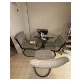 Glass Table and 4 Chairs
