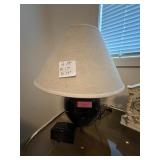 Table Lamp and Alarm Clock