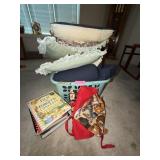 Asst Blankets, Pillows, Apron and Cookbooks
