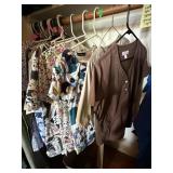 Large Sized Short Sleeved Scrub Tops