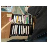 VHS's and Wood Holder