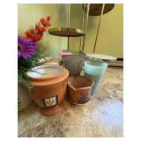 Pots and Plastic Flowers