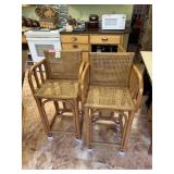 2 Rattan Side Chairs