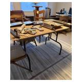 Folding Table with 4 folding chairs