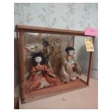 2 Geisha Dolls with Case