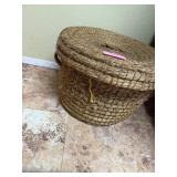 Basket with contents, needs repair
