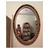 Framed Oval Mirror