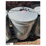 Metal Garbage Can with Lid